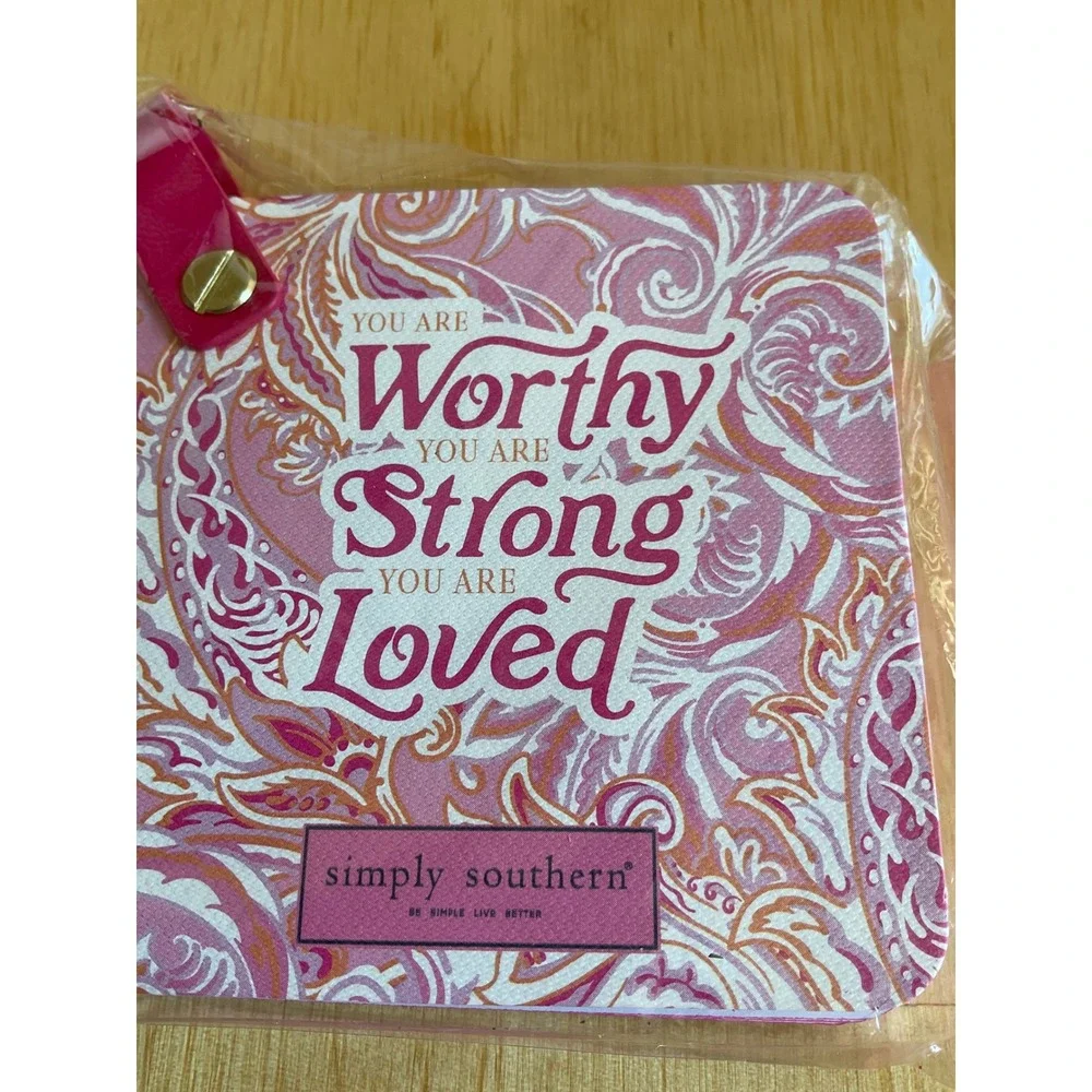 Simply Southern Pink Paisley Small Stationary‎ Notepad Worthy Strong Loved New